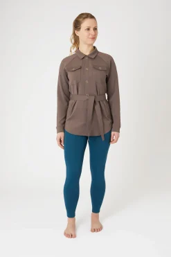 Outlet horze Alyssa skjortejakke til dame IronGreyBrown