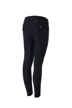 Clearance horze Andrea helforsterkede ridebukser med høyt liv, barn DarkNavy