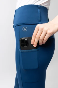 Sale horze Anya Hybrid Thermotights med Fullgrip Deepseablue