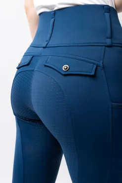 Sale horze Anya Hybrid Thermotights med Fullgrip Deepseablue