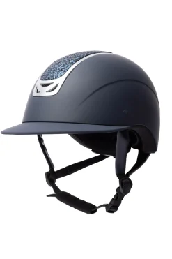Online horze Arix II ridehjelm med krystallornament DarkBlue/DarkBlue