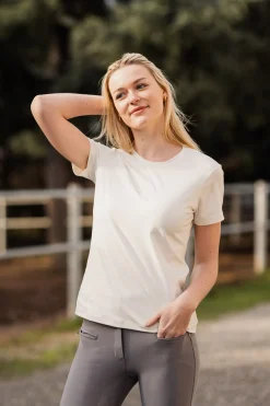 Sale horze Asa funksjonell t-skjorte til dame StarWhite
