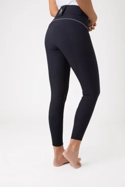 Clearance horze Aubrey ridebukse, kneforsterket med silikon og høyt liv, dame DarkNavy