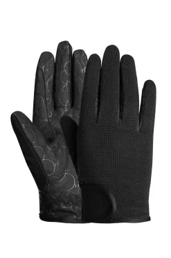 Online horze Ava vinter-ridehansker til barn Black