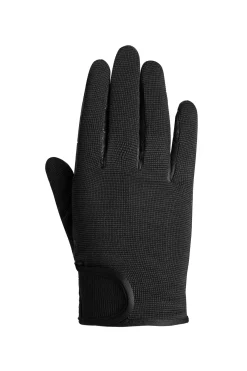 Online horze Ava vinter-ridehansker til barn Black