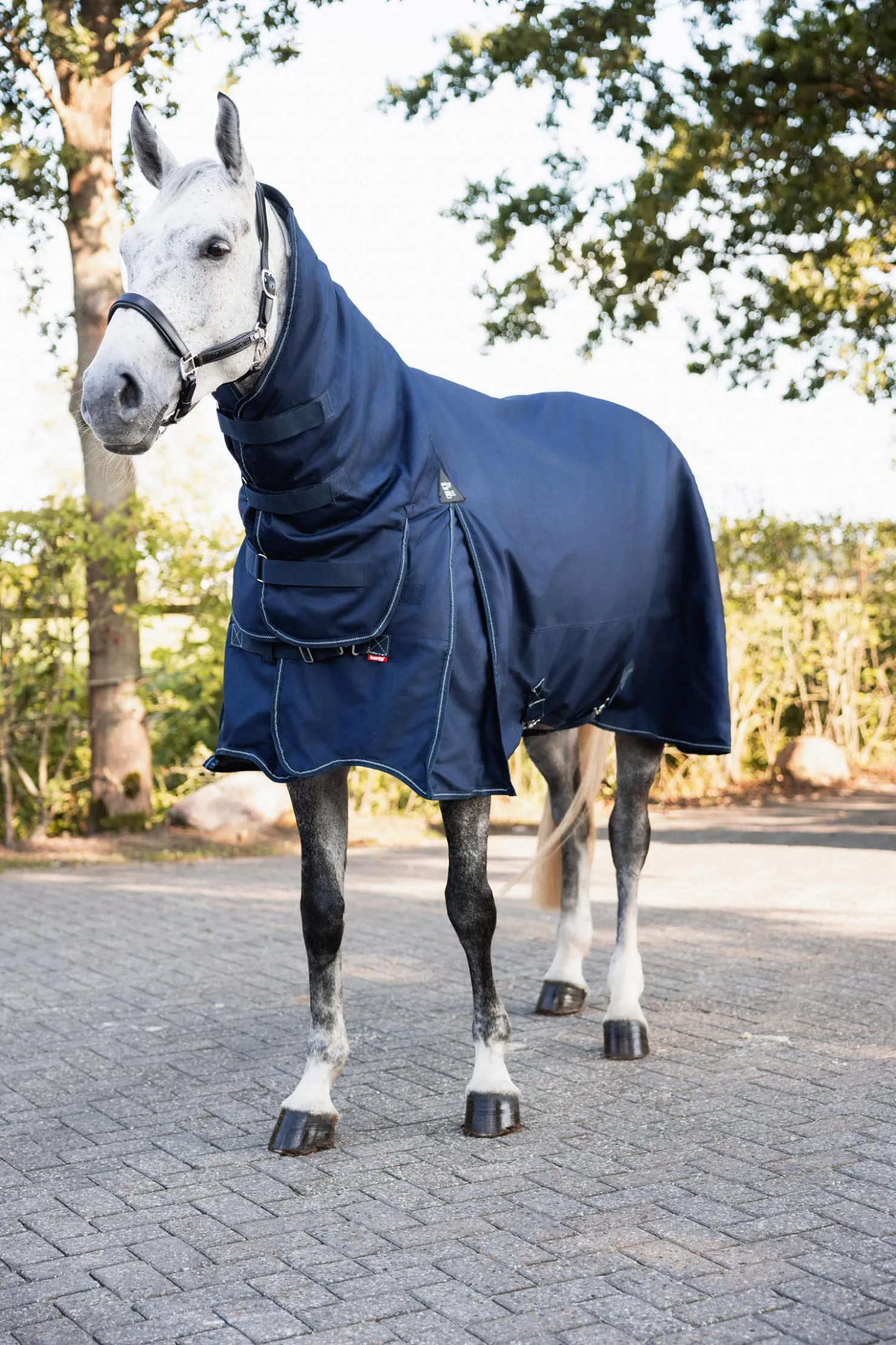 Best horze Avalanche 1200D tykt kombidekken, 350g PeacoatDarkBlue