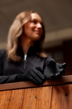 Sale horze Avery fleecehansker Black