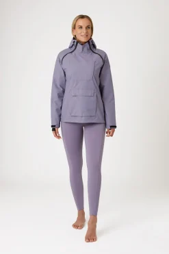 Outlet horze Ayla ride-regnjakke med glidelås til dame GrapeRoyale