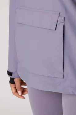 Outlet horze Ayla ride-regnjakke med glidelås til dame GrapeRoyale