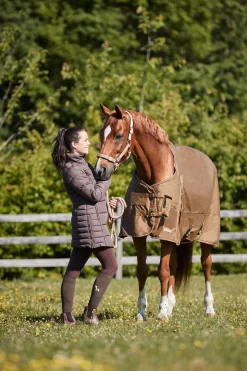 Outlet horze Bamboo vinter-knestrømper til dame FrenchRoastDarkBrown