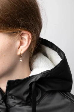 Sale horze Billie PU regnjakke med fleece, dame Black