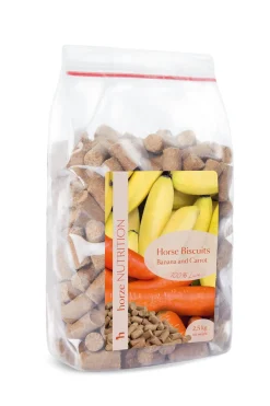 Clearance horze Biscuits godbiter, banan og gulrot, 2,5 kilo NDB