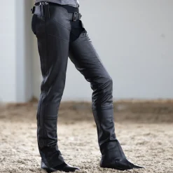 Sale horze Blake helchaps i lær Black