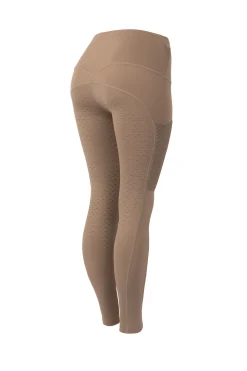 Online horze Brina helforsterkede ridetights til dame Caribou