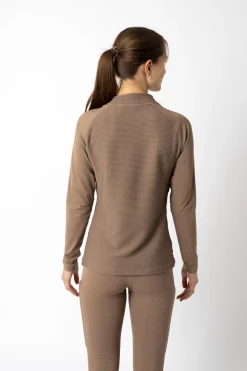 horze Brina treningsskjorte til dame Cariboubrown