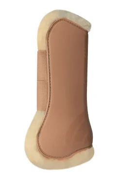 Clearance horze Caliber senebelegg med teddyfôr BiscuitBrown