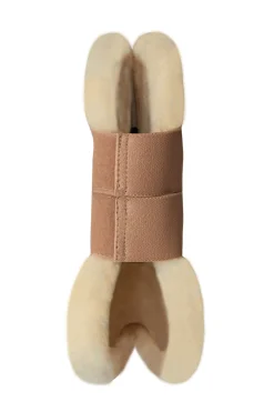 Clearance horze Caliber senebelegg med teddyfôr BiscuitBrown