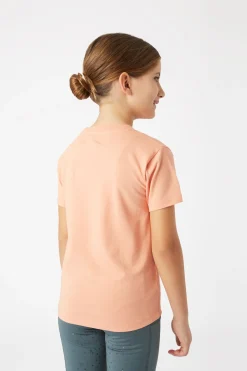 Sale horze Calina t-skjorte med broderi til barn ShrimpPink