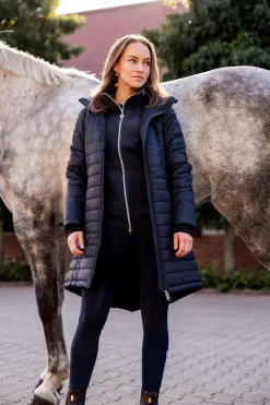 New horze Charlotte lang ridejakke, dame DarkNavy