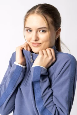 Online horze Christa ridejakke i fleece med halv glidelås, til dame VelvetMorning