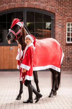 Online horze Christmas julekåpe Red