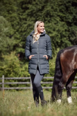 Sale horze Claire fôret rideparkas til dame BlackenedPearlGrey