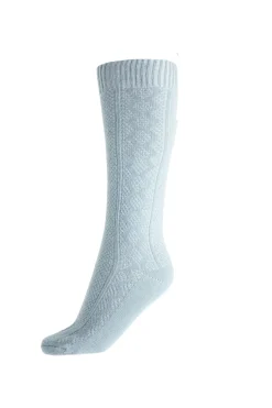 horze Clara vinter-ridestrømper i ullmix SilverBlue