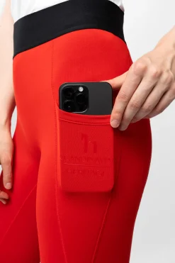 Hot horze Danika termiske ridebukser med helforsterkede fieryred