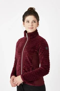 Sale horze Della stripete ridejakke i fleece til dame PortRoyale