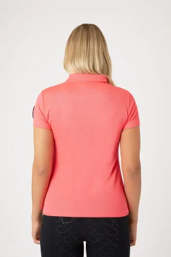 Outlet horze Denise funksjonell kortermet poloskjorte, dame Pink