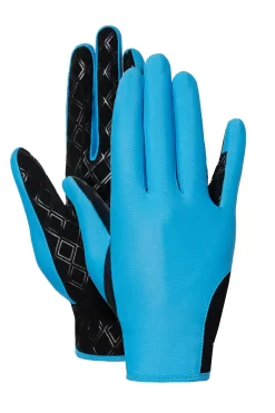 Clearance horze Eliana ridehansker, barn HawaiianBlue