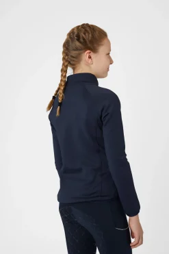New horze Ella funksjonell treningsskjorte, barn PeacoatDarkBlue