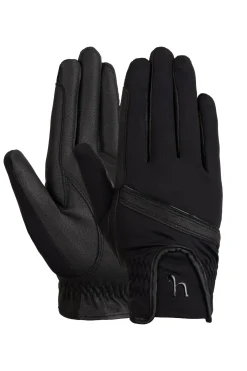 Outlet horze Evelyn pustende hansker til dame Black