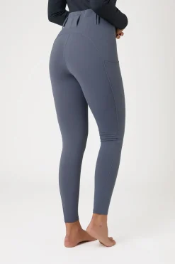 horze Everly kneforsterkede ridetights til dame SteelGrey