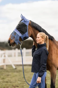 New horze fluemaske med frynset nese Velvetmorning