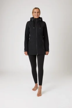 Clearance horze Freya lang softshelljakke, dame Black