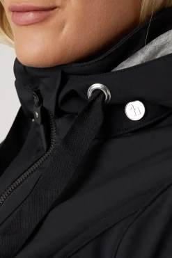 Clearance horze Freya lang softshelljakke, dame Black