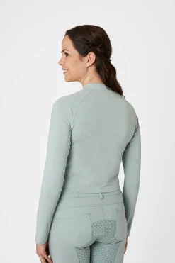 Outlet horze Gabriela crop top med UV-beskyttelse, dame AquaGrey(Green)