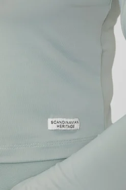 Outlet horze Gabriela crop top med UV-beskyttelse, dame AquaGrey(Green)