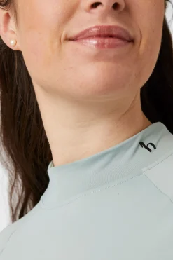 Online horze Gabriella treningsskjorte med UV-beskyttelse, dame AquaGrey(Green)