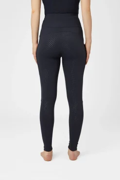Outlet horze Ginny helforsterkede ridetights med silikon og mobillomme, mammaklær DarkNavy