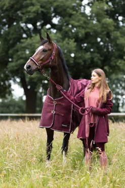 Sale horze Glasgow regndekken, 0 gram Burgundybrown
