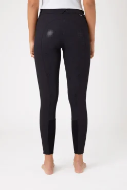 Hot horze Grand Prix helforsterket ridebukse med silikongrep, dame PeacoatDarkBlue