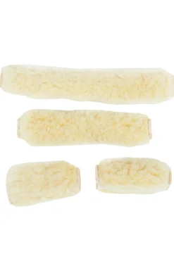 Outlet horze grimeovertrekk, 4-pakning Off-White