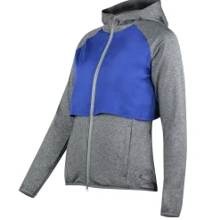 Outlet horze Hallie hybrid-hoodie, dame MazarineBlue/Melangegrey