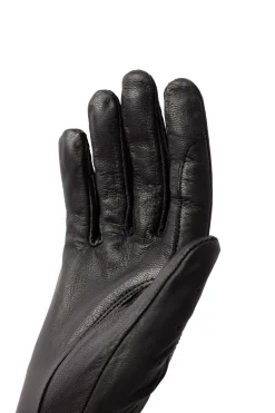 Discount horze hansker med lær og netting, dame Black