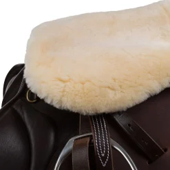 Outlet horze Harleigh setevarmer i saueskinn Off-White