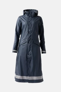 New horze Hazel lang regnjakke med splitt, dame DarkNavy