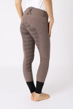 horze helforsterkede ridebukser med silikon, høyt liv og telefonlomme, dame Iron