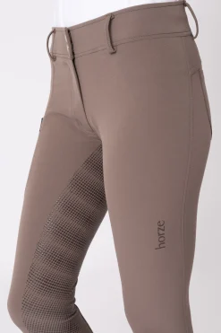 horze helforsterkede ridebukser med silikon, høyt liv og telefonlomme, dame Iron